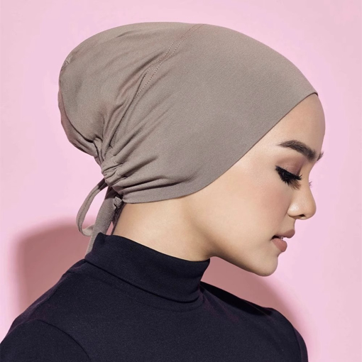 Picture of Muslim Women's Adjustable Underscarf Cap – Stretchy Modal Fabric, Solid Color, Inner Hijab Cap