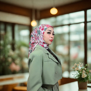 Picture of Noorahi's Designer Premium Cotton Hijab Scarf 115cm x 115cm - NRXW-PC115X21-P002