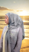 Picture of Noorahi's Aromatic Designer Premium Cotton Voile Hijab Scarf (Baby Seam Stiching) 115cm x 115cm - NRQT-APCV115X27-P003