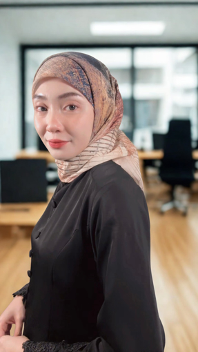 Picture of Noorahi's Aromatic Designer Premium Cotton Voile Hijab Scarf (Baby Seam Stiching) 115cm x 115cm - NRQT-APCV115X27-P008