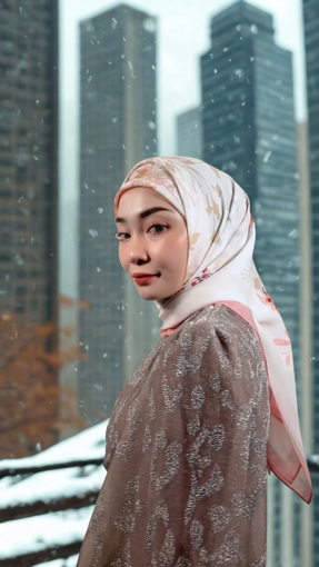 Picture of Noorahi's Aromatic Designer Premium Cotton Voile Hijab Scarf (Baby Seam Stiching) 115cm x 115cm - NRQT-APCV115X27-P010