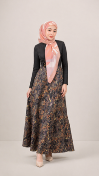 Picture of Noorahi's Aromatic Designer Premium Cotton Voile Hijab Scarf (Baby Seam Stitching) 115cm x 115cm - NRQT-APCV115X27-P012