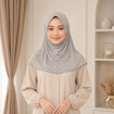 Picture of Noorahi's Plain Instant Hijab Premium Crystal Hemp Soft Series